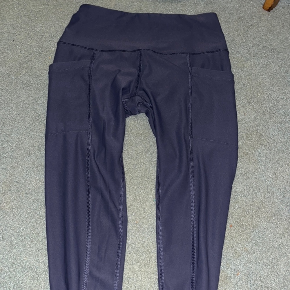 Purple athletic leggings